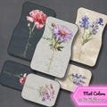 Birth Flower Cat Mats Set of 4, Custom Car Floor Mat, Boho Floral Car Accessories, Personalized Car Driver Gift Idea, Birth Month Auto Mats