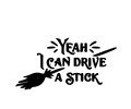 Car decal Harry Potter ?I can drive a stick?