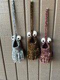 Crochet Yip Yip, crochet alien, YipYip car hanger, Alien car hanger