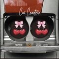 Cherry, Coquette Coasters, Car Essentials, Car Accessories, Fun Accessories, Drink Holder, Car Decor, Cute Car, Car lover, Stocking Stuffers