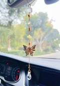Kawaii Car Charm - Crystal Butterfly Rear view Mirror Car Charms - 8