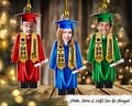 Congrats Graduation Photo Ornament, Class Of 2025 Photo Ornament, Senior Christmas Gifts Gift For Grandparent, College High School Grad Gift