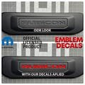 Jeep Wrangler RUBICON JK Plate Filler Decals 2013 2014 2015 2016 2017 2018