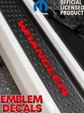 Jeep WRANGLER JL Door Sill Plate Decals 2018 2019 2020 2021 2022 2023 2024 2025