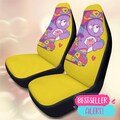Care Bears Car Seat Covers Set of 2 - Retro 80s Share Bear Roller Skate Front Seat ProtectorFront Car Seat Covers