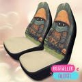 Mushroom Forest Car Seat Covers Set of 2 - Cute Cottage Core Fantasy Gaming Front Seat Protector