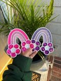 Car Freshie | Car Freshy | Freshies | Floral Rainbow Freshie | Car Accessory | Rainbow With Flowers | Rainbows