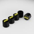DES Grip Tire Valve Stem Cap Multi-Color (5 Pack) Tire Air Cap with Anti-Slip Corrosion Resistant Leak-Proof for Car Truck