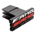 1 Pcs ABS Front Grille AMG emblem badge For Mercedes Benz 8 x 1 cm, 3.15 x 0.39 Inch