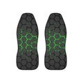 Hexagon Futuristic Green Black Neon Vehicle Seat Covers Auto Decor Accessories Star Track Seat Slips Electronics