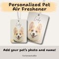 Personalized Pet Car Air Freshener - Clean Minimalistic Design - Car Accessories - Gift for Pet Owners
