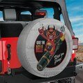 Give ?Em Hell! Vintage Bomber Spare Tire Cover With Backup Camera Hole