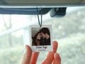 Custom photo car decor Ornament Hanging,Anniversary gift,Valentine's Day gift Ornament,Car Hanging gift,First car decor gift,Test pass gift