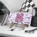 Custom Initial Pink Bow License Plate Cute Ribbon Vanity Plate Softgirl Aesthetic Auto Decor Personalized Letter Coquette Y2K Girly Monogram