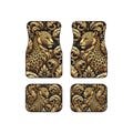 Leopard Car Mats, Animal Print Auto Floor Mats, Car Interior Decor, Set of 4 Mats, Custom Car Accessories, Unique Gift for Car Lovers