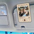 FREE PHOTO Custom Photo Car Visor Clip, Drive Safe, Valentines Day Gift for Boyfriend, Custom Music Couple Photo, Car Visor Clip Decoration