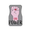 Car Mats (2x Front) - Girl Power Themed Set, Feminist Auto Floor Mats, Empowering Vehicle Carpets, Women's Rights Car All-Weather Liners