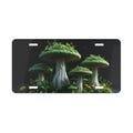 3D Green Mushrrom Front License Plate, Witchy Cottagecore Car Accessories, Licence Tag, Nature Fantasy Vanity Plate, Cute Car Decor Gift