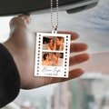 Personalized Photo Car Ornament, First Car Gift, Drive Safe, Custom Film Photo Gift, Valentines Day Gift, Gift for Boyfriend Car Accessories