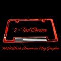 License Plate Frame Single, Red Pearl color, We the People, Truck, Car,  Gift for Him, Car guy gifts, America, Blue Line, Dad, Husband,