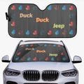Duck Duck Jeep Windshield Sun Shade | UV Protection, Custom Fit, Easy Installation for Jeep Wrangler & Renegade