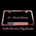 License Plate Frame Single, Brown Pearl Color, We the People, Truck, Car,  Gift for Him, Car guy gifts, America, Blue Line, Dad