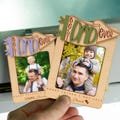 Custom Photo Car Visor Clip, Best Dad Ever, Personalized Family Picture Frame, Gift for Dad from Kids, Drive Safe Dad, Best Papa Ever