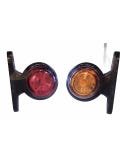 Mini Wedge Lamp 12-24 V Compatible Yellow Red COLOR Pack of 10