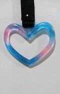 Tsurikawa Handle Handmade from Epoxy Resin and Alcohol Resin Ink. Beautifully Colored one of a kind item